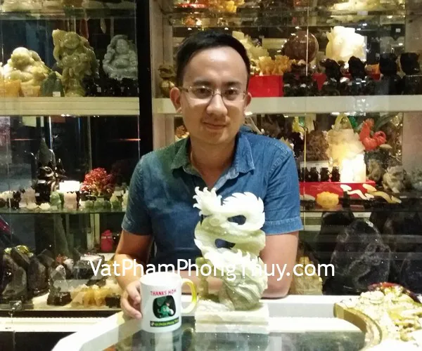 Anh Huy - khách hàng mua Rồng xanh cẩm thạch N074