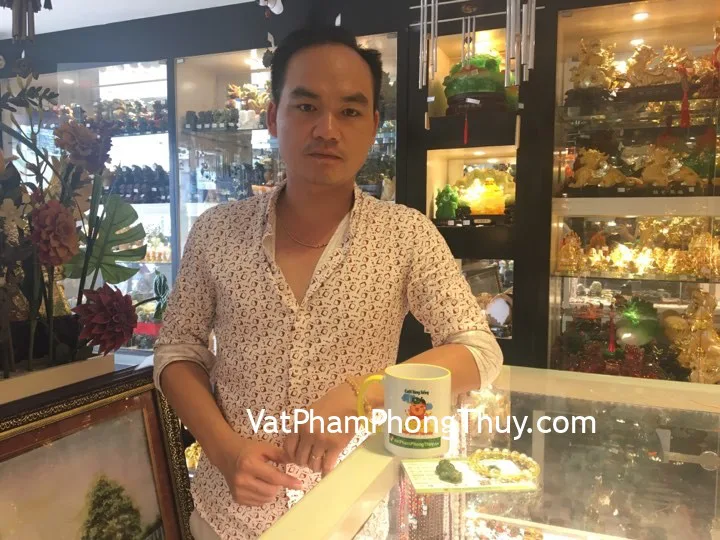 Anh Thuyền - khách hàng mua tỳ hưu ngọc phỉ thúy S5151-S5-2947, chuỗi thạch anh vàng A++ Uruguay S6223-S5-2462