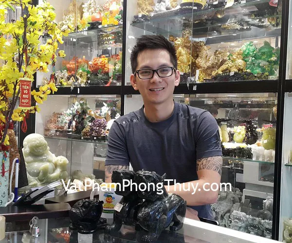 Anh Tuấn - khách hàng mua tỳ hưu độc ngọc THDN-L và thiềm thừ hắc ngà GM155
