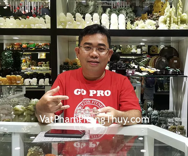 Anh Tuấn - khách hàng mua đĩa thất tinh thạch anh trắng nhỏ GM090