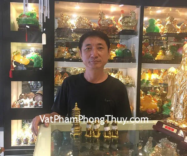 Anh Lợi - khách hàng mua cặp kỳ lân đồng D256, tháp văn xương 9 tầng D209