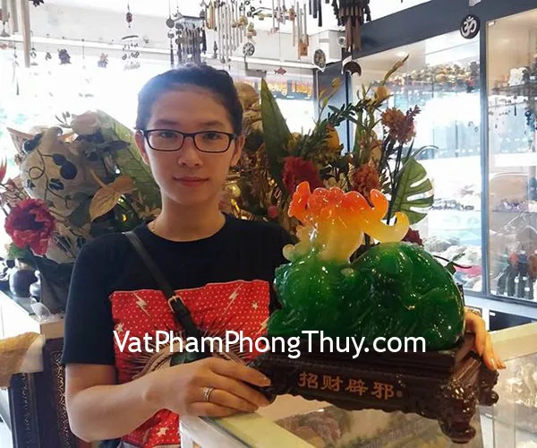 Chị Duyên - khách hàng mua Tỳ Hưu xanh C044A