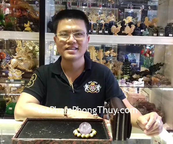 Anh Viên - khách hàng mua Chuỗi đá mắt mèo S6104-5929, Quả cầu thạch anh tím GM142-1474