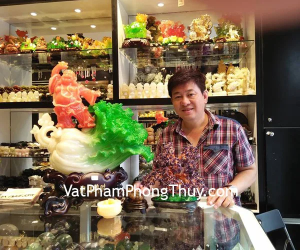 Anh Tuấn - khách hàng mua tương phật di lặc nghinh phước H193G, cây tài lộc thạch anh tím KC039, thiềm thừ ngọc tủy TT-NT-2406, bồn tụ bảo hoàng long GM073, xu hoa mai 5 cánh CC1139 và xâu 12 con giáp bát quái CC2001