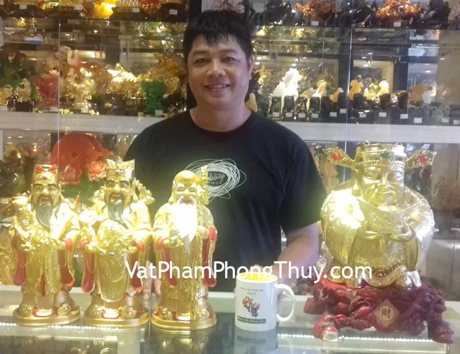 Anh Sơn - khách hàng mua Bộ Phước - Lộc - Thọ H233G, Thần tài vàng Y133