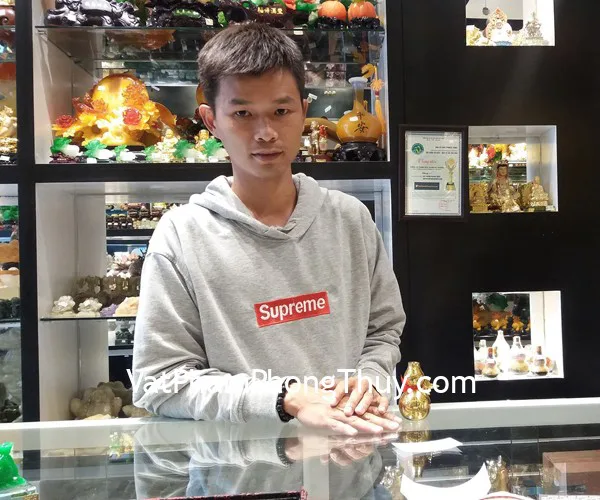Anh Nhựt - khách hàng mua chuỗi thạch anh tóc đen tuyền S6751-3401, móc khóa tỳ hưu S6018 và hồ lô đồng trung D207