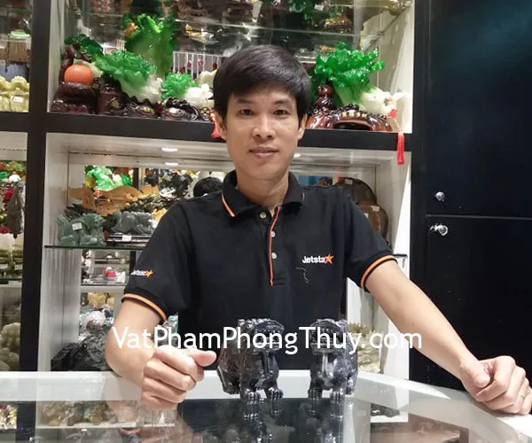 Anh Tuấn Anh - khách hàng mua cặp tỳ hưu bắc kinh đen trung BKD-M