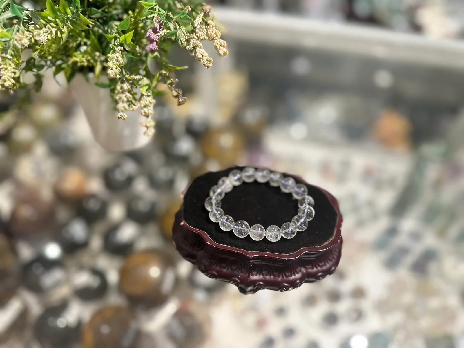 Chuỗi thạch anh ưu linh xanh (37g - 18 hạt) S993-S3-2331