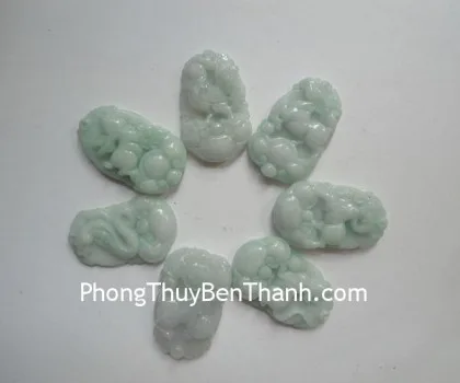 Bộ 12 con giáp đá hắc ngà - Mẹo GM141-4