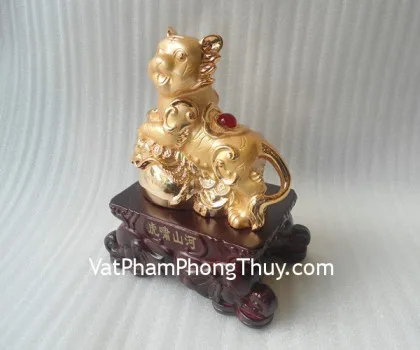 Cọp vàng  đế gỗ nhỏ - hổ tiểu sanh hà A202