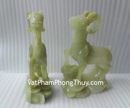 Tượng dê đứng lớn đá cẩm thạch D1502