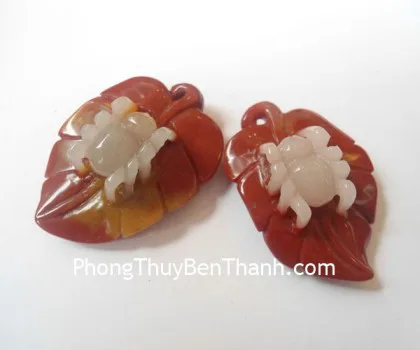 Mặt nhện đeo cổ ngọc hoàng long tam thể S769