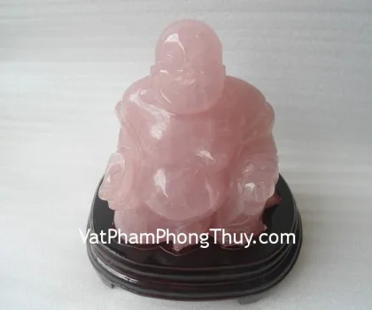 Phật di lạc ngồi trên đế gỗ M178