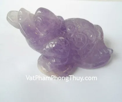 Thiềm thừ thạch anh tím -3 tấc H072