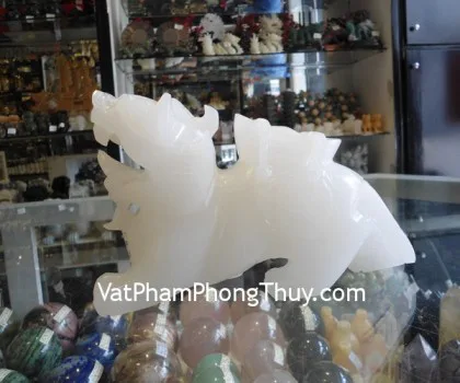 Tỳ hưu bạch ngọc nguyên bảo-8tấc H001
