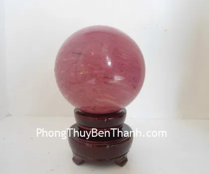 Quả cầu đá hồng vân M194-S4-4385