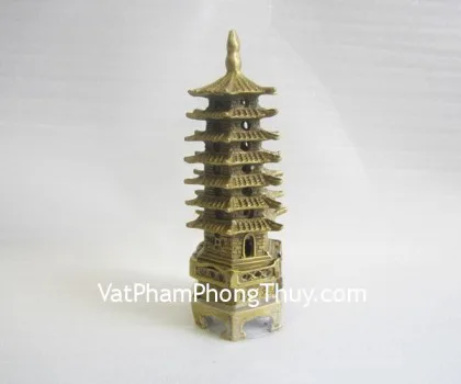 Tháp văn xương đá ngọc trắng 9 tầng FDT120