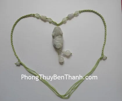 Dây chuyền kết sẵn Tỳ hưu đá Miến Điện S497