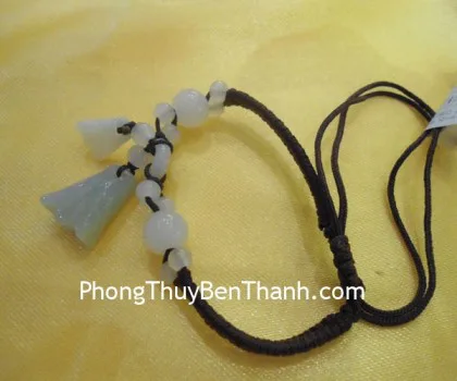 Dây rút 2 hoa chông dẹp-2 hạt lớn S169