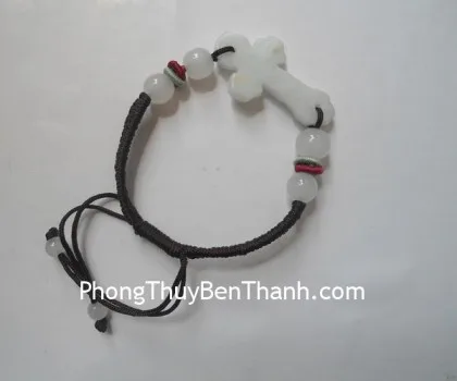 Dây rút thánh giá đá Miến Điện-4hạt S155