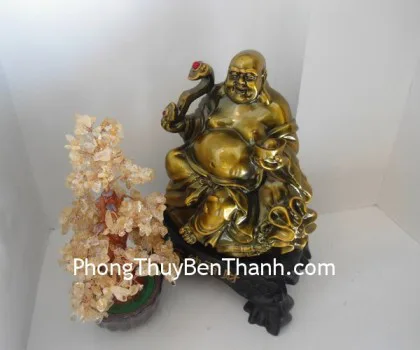 Di lạc ngồi thạch anh hồng GM128