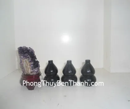 Hồ lô đá hẳc ngà (thạch anh đen) DT124