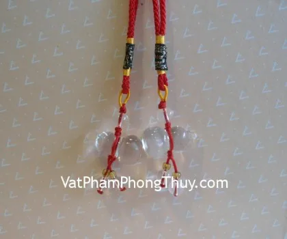 Hồ lô treo pha lê trắng nhỏ S949