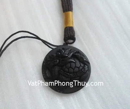 Rùa đầu rồng (long quy) đá hắc ngà LM110