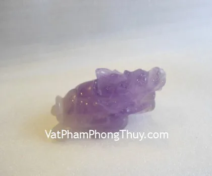 Rùa đầu rồng thạch anh tím - 3 tấc H073