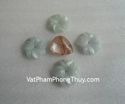 Mặt nhẫn mẫu đơn ngọc Myanmar trung S968