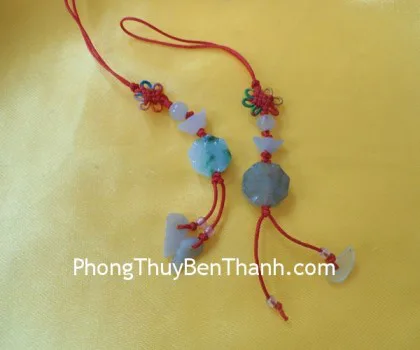 Móc đt bát quái+nén vàng Miến Điện S289