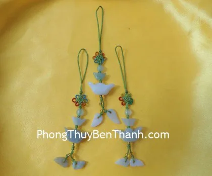 Móc đt 1 nén vàng lớn+1 nén vàng nhỏ Miến Điện S350