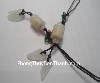 Móc điện thoại trụ chữ thập đá Miến Điện S520