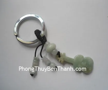 Móc khóa đàn ghita đá Miến Điện S100
