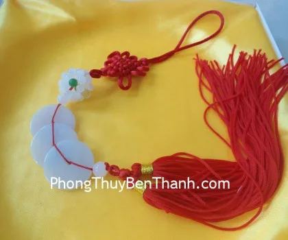 Ngọc bội đồng tiền khắc hoa vân nổi (GCN 775 - 105.27 gr) S6896-S5-7158