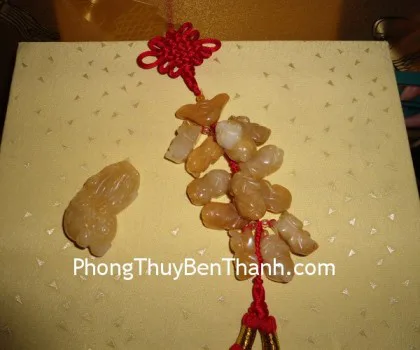 Ngọc bội treo 12 Tỳ Hưu+nén vàng Hoàng Long S238