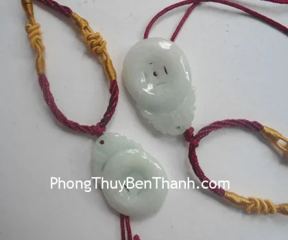 Tiền ngọc bội đeo cổ ngọc Phỉ Thúy S058
