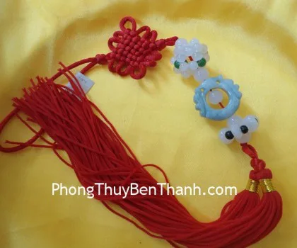 Ngọc bội treo lồng bình an+vòng tròn Miến Điện S285