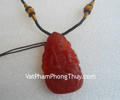 Phật bản mệnh 12 con giáp mã não đỏ-Thìn (Phổ Hiền Bồ Tát) S1131-5
