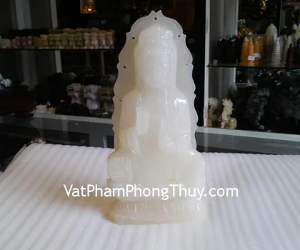 Quan âm bạch ngọc nhỏ - ngồi H044