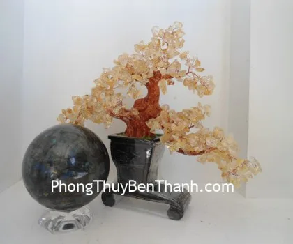 Quả cầu đá xà cừ kim sa M184-S4-2587