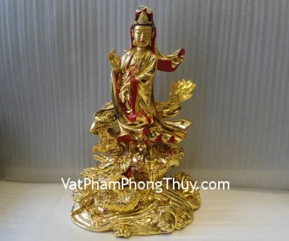 Quan âm tường long vàng Y149