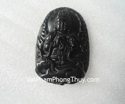 Phật bản mệnh đá hắc ngà - Tuổi Ngọ (Đại Thế Chí Bồ Tát) S5069-7