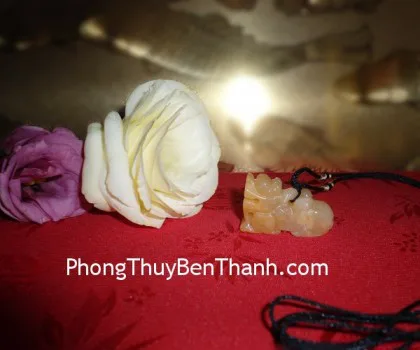 Tỳ hưu đá Hoàng Long đứng tròn nhỏ S025