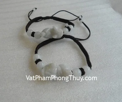Dây rút Tỳ Hưu 4 hạt ngọc Myanmar S975