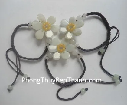 Dây rút hoa 5 cánh rời-2 hạt lớn S160
