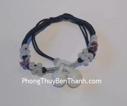 Dây rút khóa tình yêu đá Miến Điện 16 hạt S158