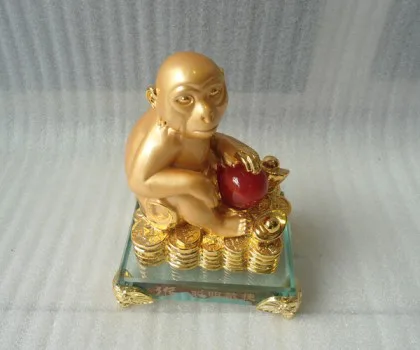 Khỉ vàng châu đỏ trên đống tiền - thông minh mẫn triết H371G