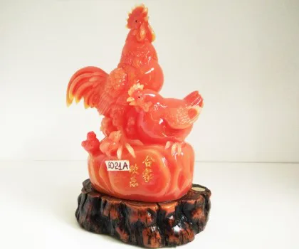 Gia đình ngọc màu vàng trên đá (có đèn) - Hợp gia hoan lạc G021A