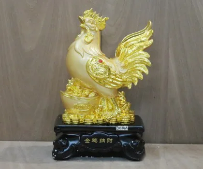 Gà trên kim bảo đống vàng - Kim kê nạp Phước G034A